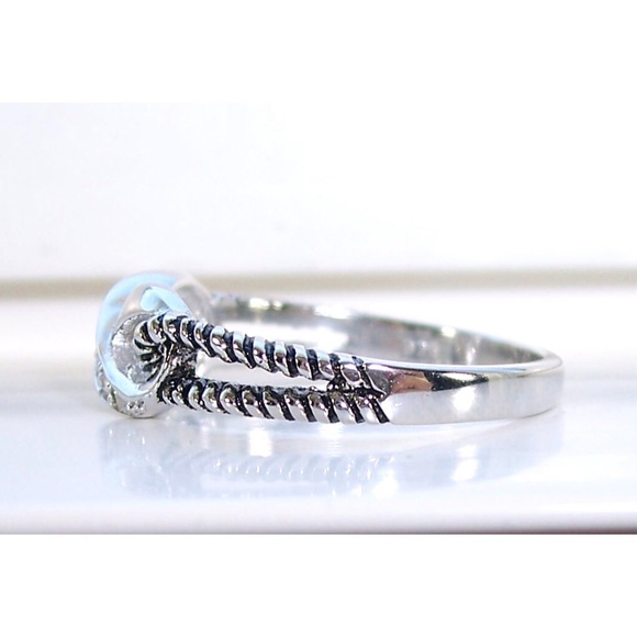 925 STERLING SILVER Infinity Cubic Zirconia Ring - Picture 10 of 16